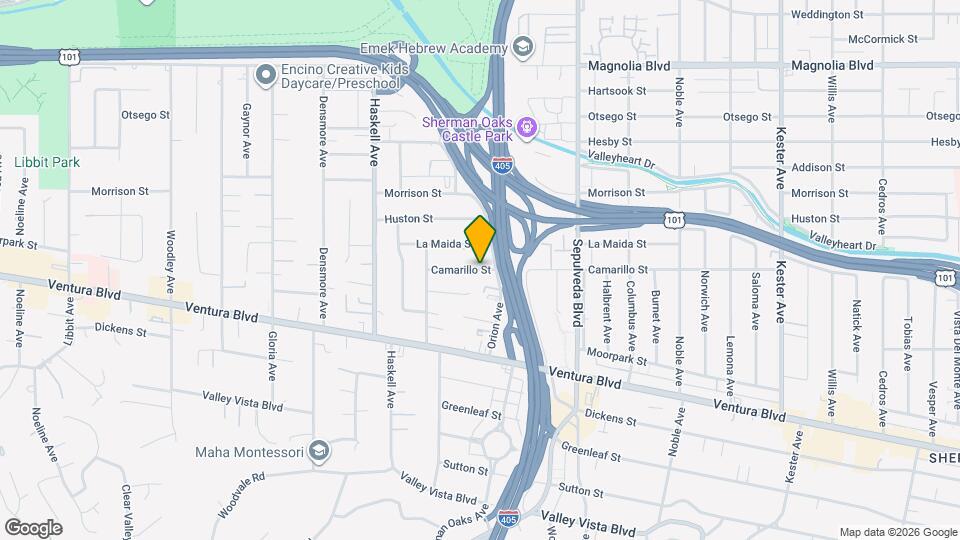 15428 Camarillo St Map and Location Details