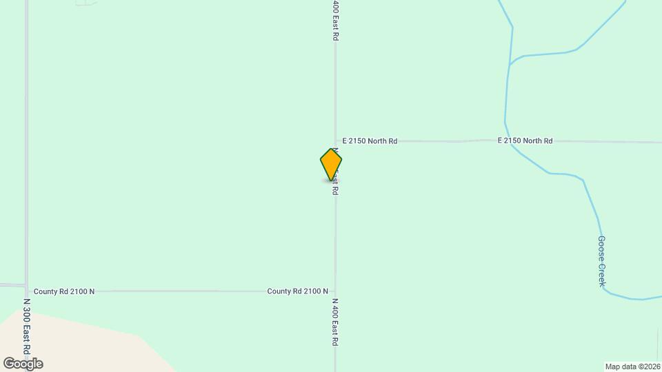 2132 N 400 East Rd Map and Location Details