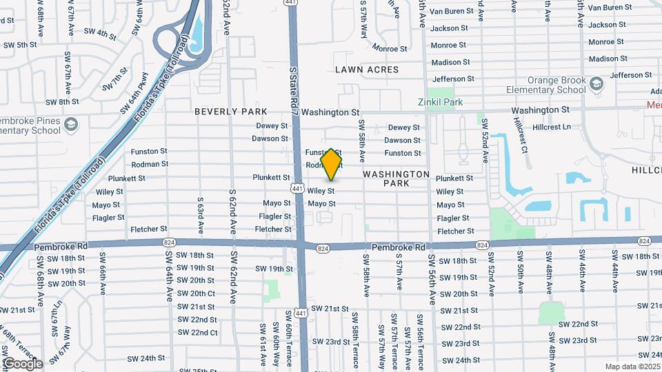 5849 Wiley St Map and Location Details