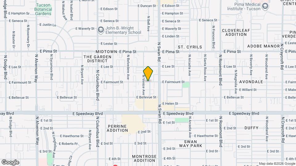 4616 E Fairmount St Map and Location Details