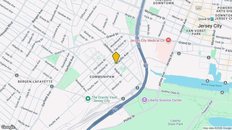 390 Pacific Ave Map and Location Details