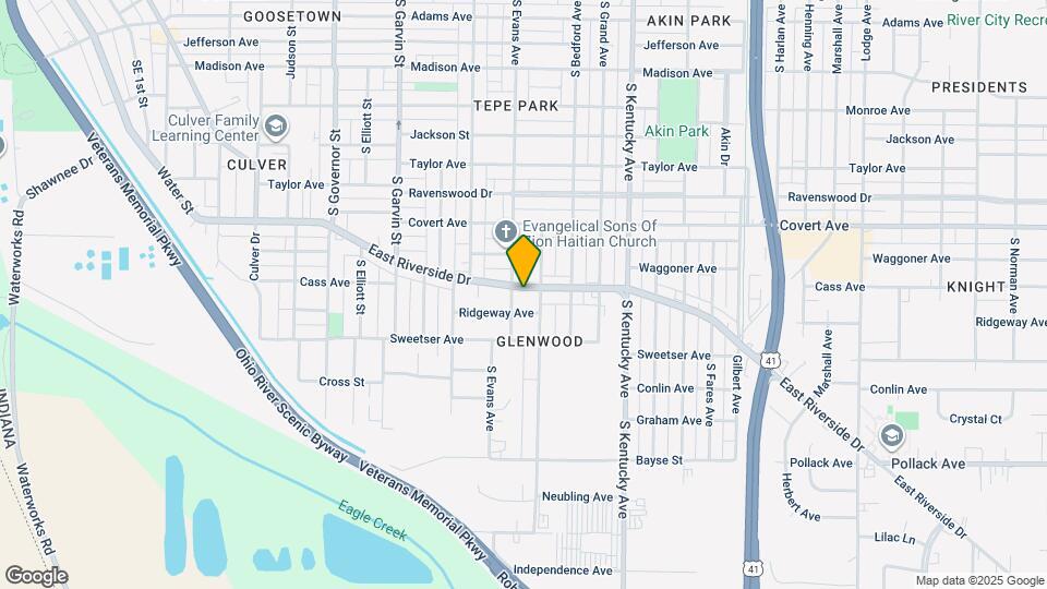 817 E Riverside Dr Map and Location Details