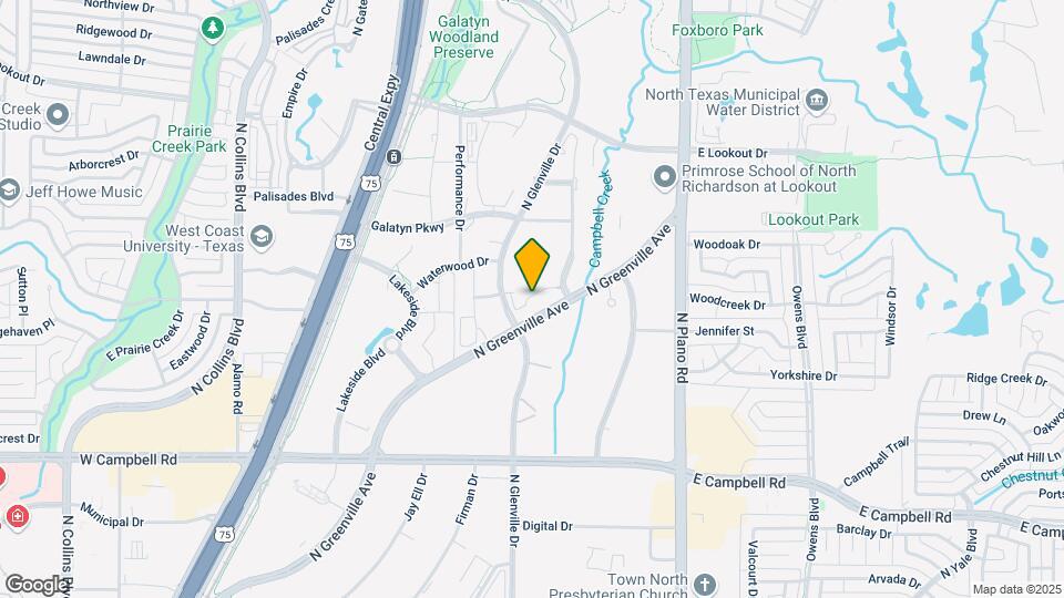 2210 N Glenville Dr Map and Location Details