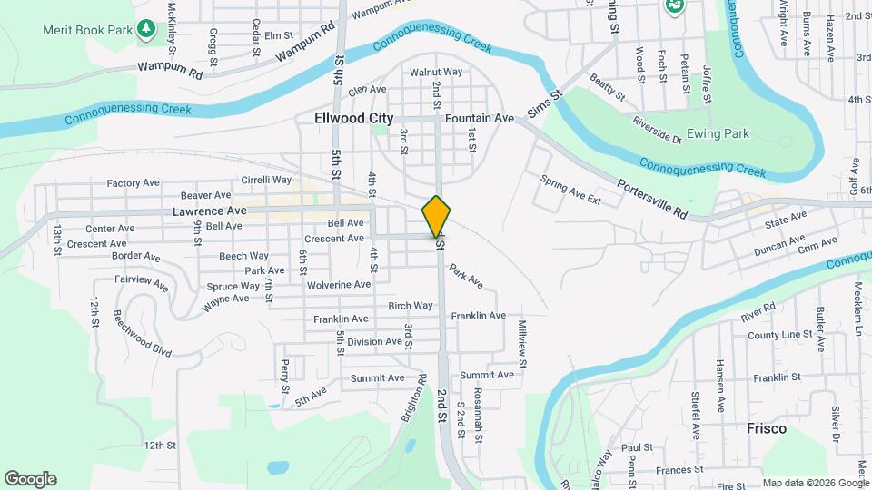 201 Crescent Ave Mapa y Detalles de la Ubicación