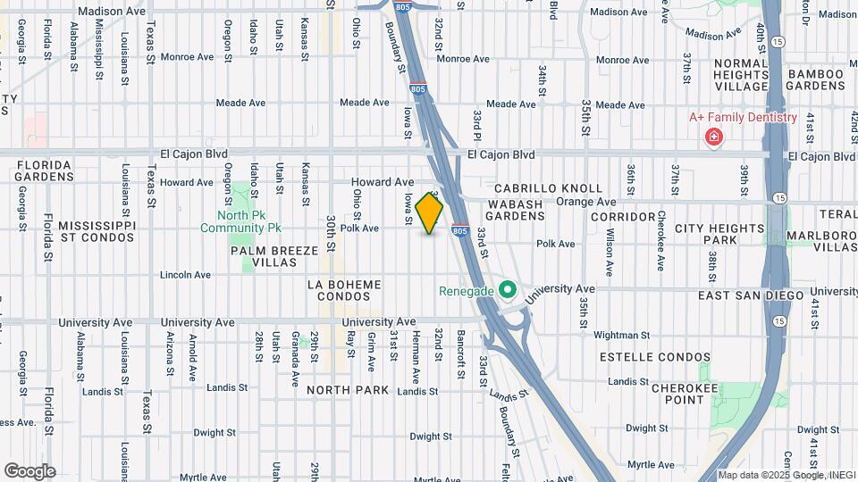 4070 32nd St Map and Location Details