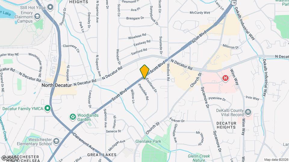 1393 Scott Blvd Mapa y Detalles de la Ubicación