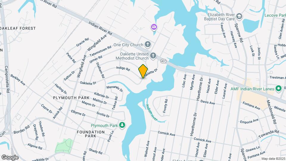 437 Oaklette Dr Map and Location Details