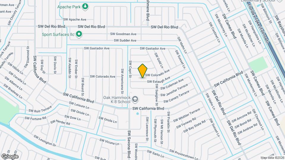 1143 SW Estaugh Ave Map and Location Details