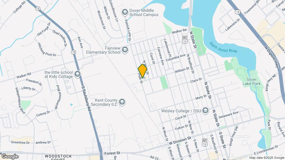 621 William St Map and Location Details