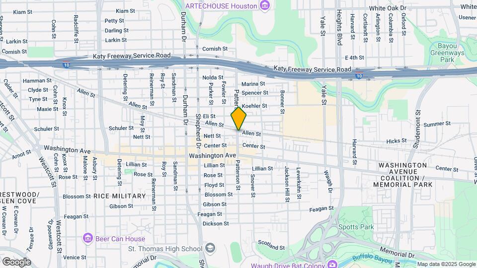 1180 Patterson St Map and Location Details