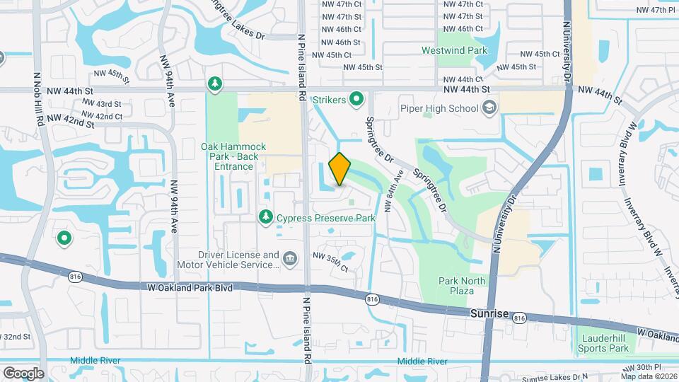 8719 NW 39th St Map and Location Details