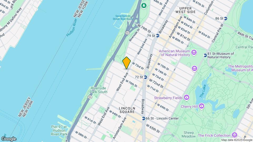 249 West End Avenue Mapa y Detalles de la Ubicación