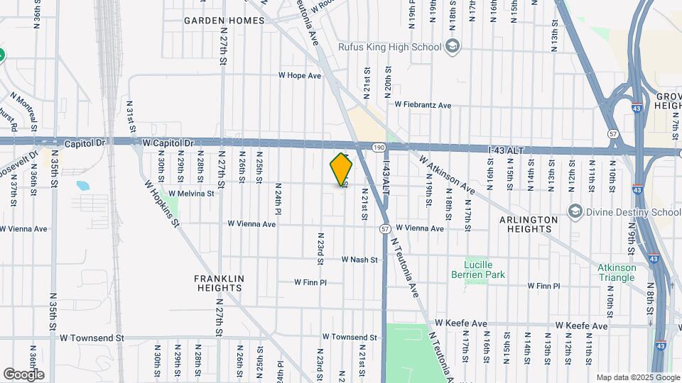 2203 W Melvina St Map and Location Details