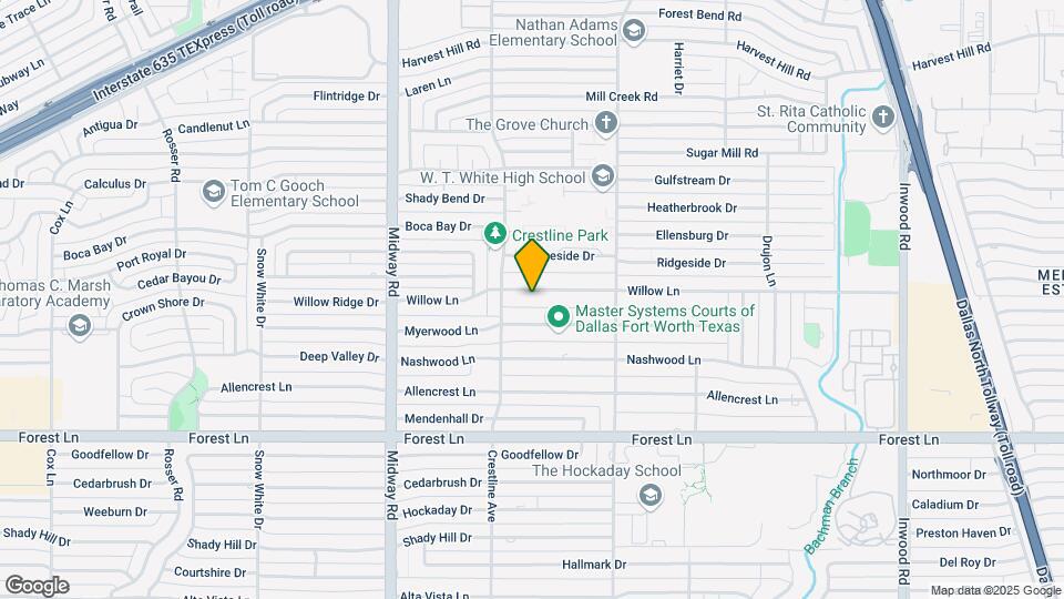 4432 Willow Ln Mapa y Detalles de la Ubicación