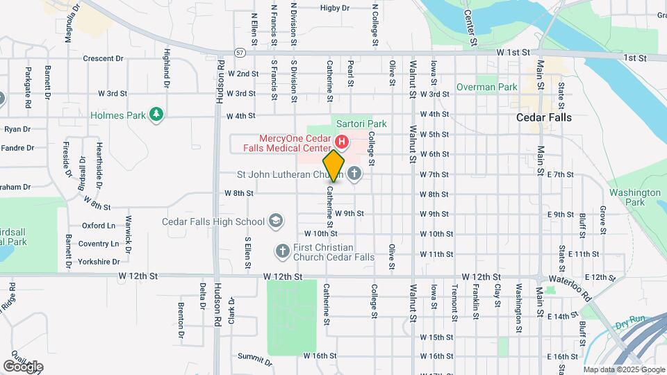 1025 W 8th St Map and Location Details