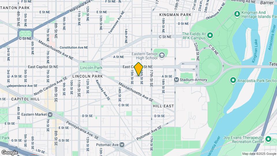 1525 A St SE Map and Location Details