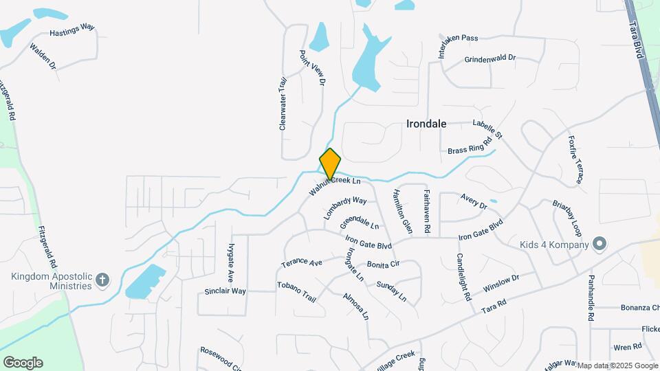 1017 Walnut Creek Ln Map and Location Details