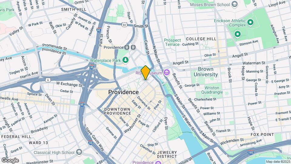 1 W Exchange St Map and Location Details