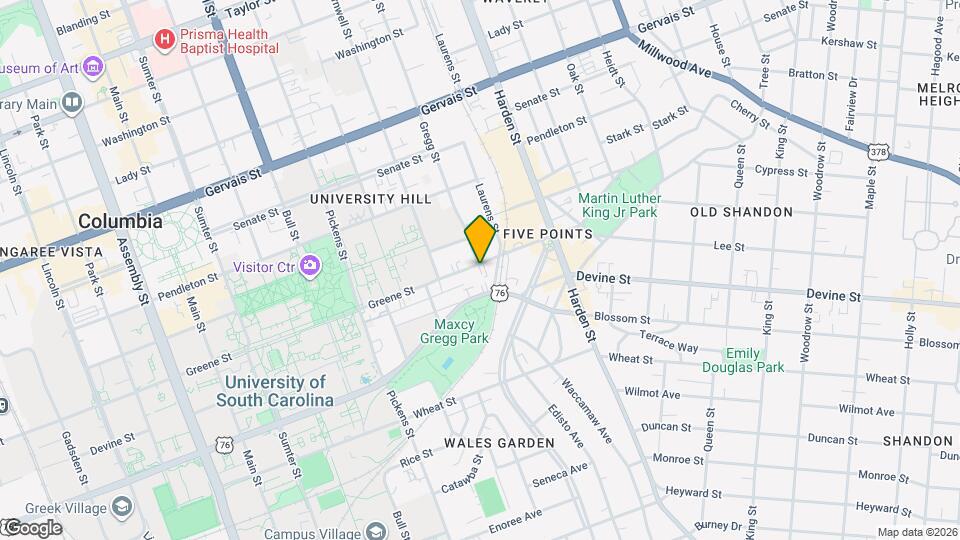 1832 Greene St Map and Location Details