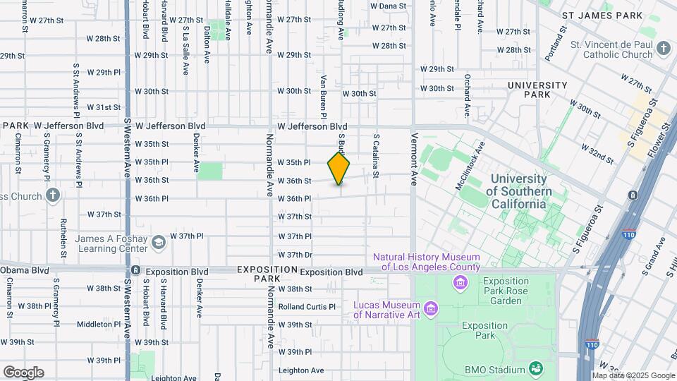 3615 S Budlong Ave Mapa y Detalles de la Ubicación