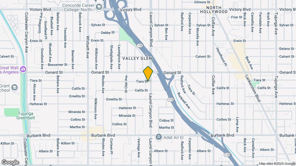 5929 Laurel Canyon Blvd Map and Location Details