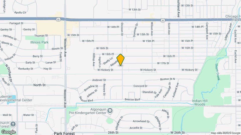 1650 Division St Map and Location Details