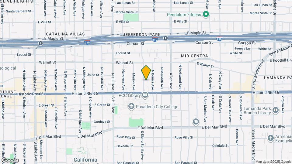 76 N Sierra Bonita Ave Map and Location Details