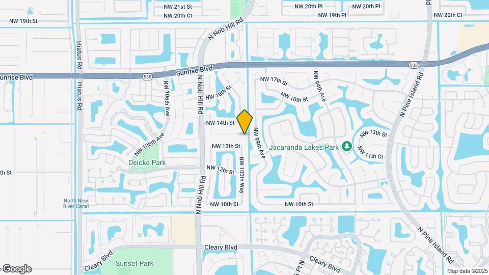 10032 NW 13th Ct Map and Location Details
