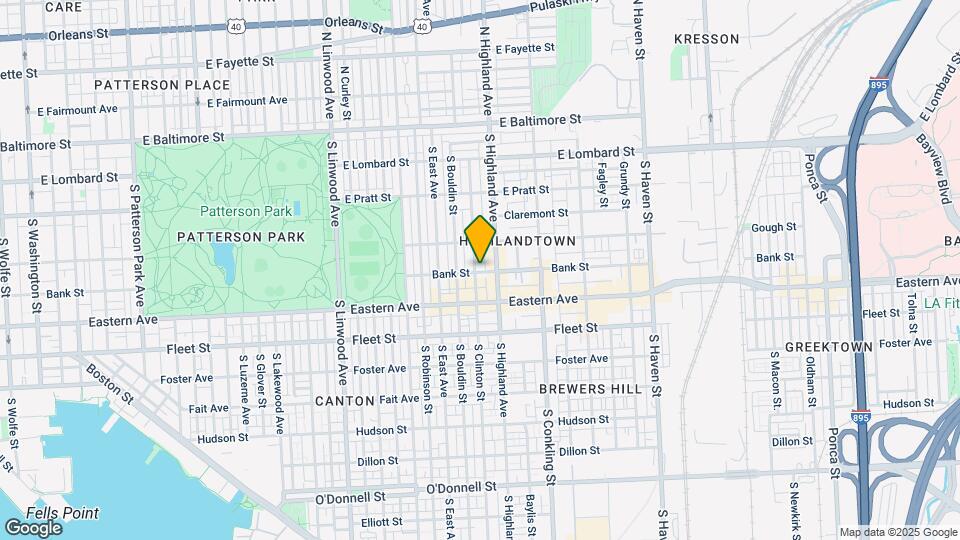 345 S Clinton St Map and Location Details