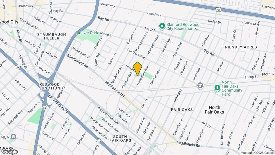 560 Warrington Ave Map and Location Details