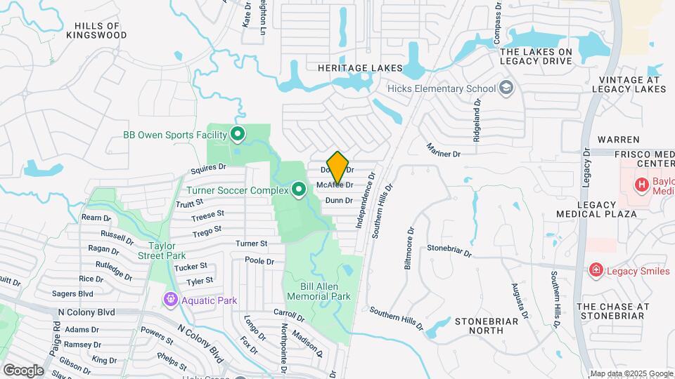 6027 McAfee Dr Map and Location Details