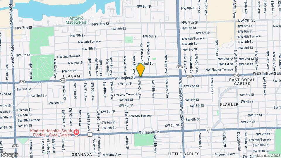 4490 W Flagler St Map and Location Details