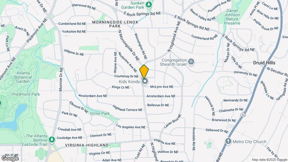 1269 N Highland Ave NE Map and Location Details