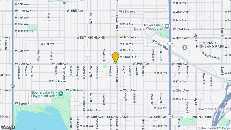3610 W 29th Ave Map and Location Details