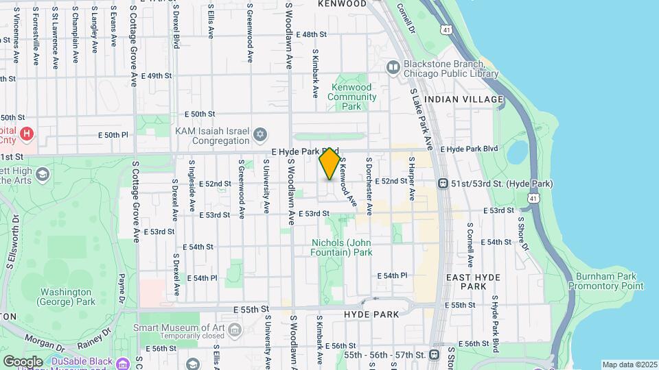 1315-1321 E 52nd St Map and Location Details