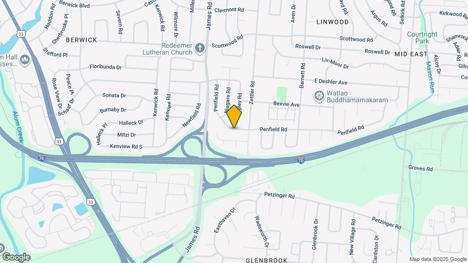 1817 Penfield Rd Map and Location Details