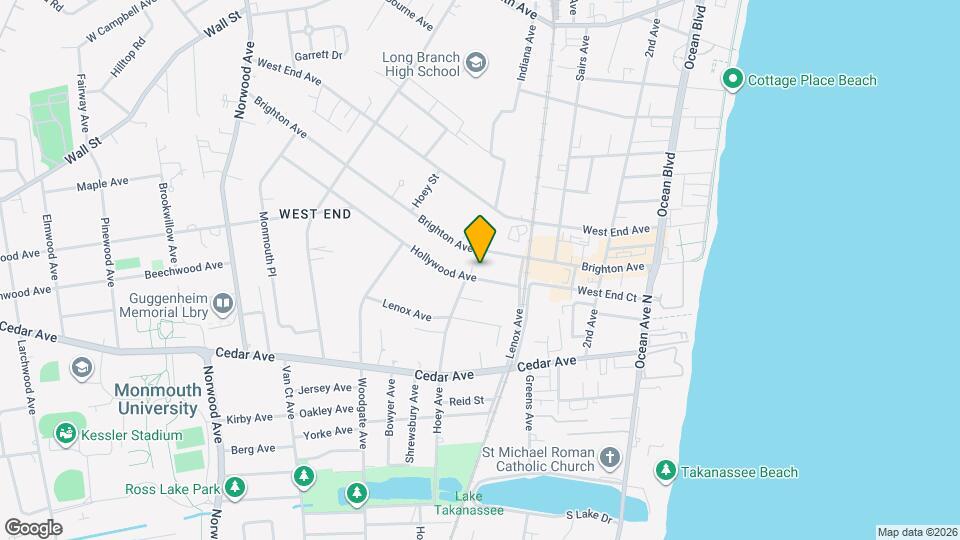 215 Hollywood Ave Map and Location Details