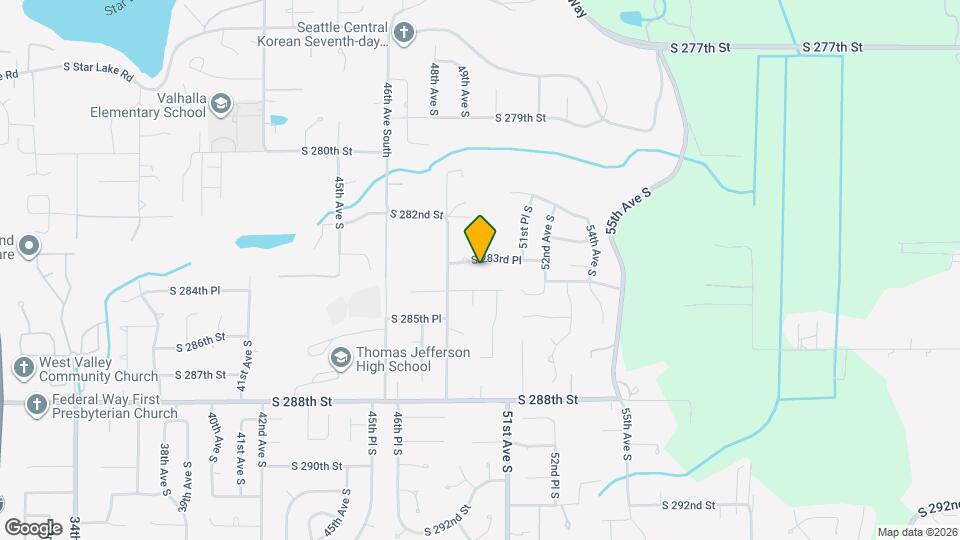 4903 S 283rd Pl Map and Location Details