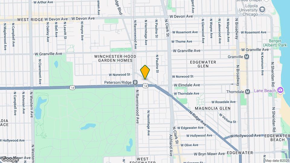 6060 N Ridge Ave Map and Location Details