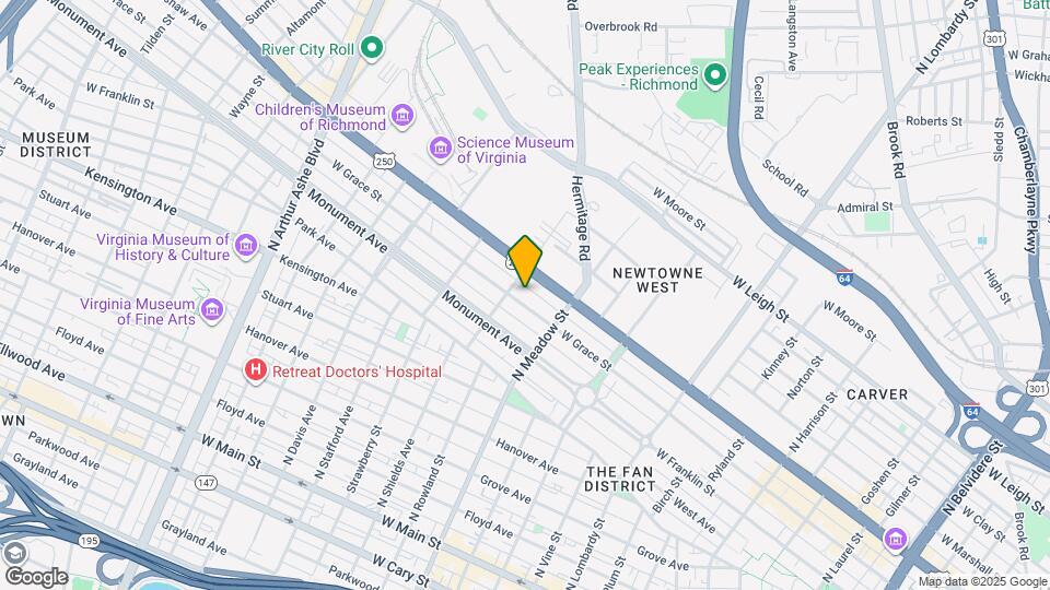 2034 W Grace St Map and Location Details