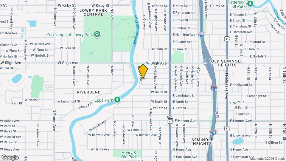 6703 N River Blvd Map and Location Details