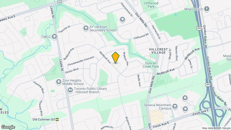 124 McNicoll Ave Map and Location Details