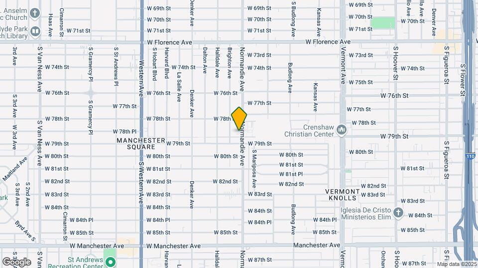 7835 S Normandie Ave Map and Location Details
