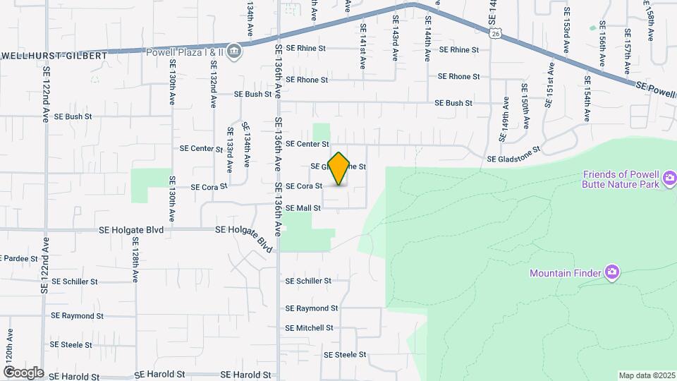 13922 SE Cora St Map and Location Details