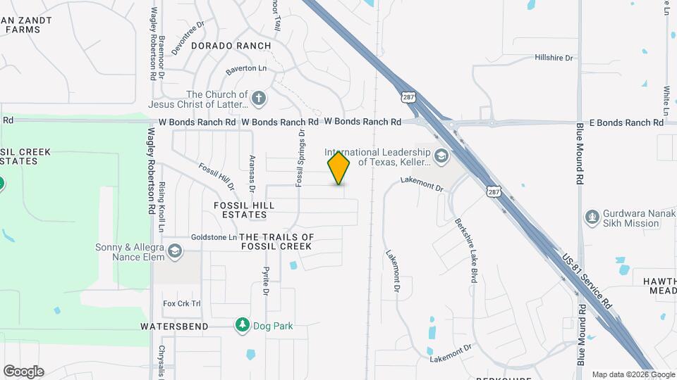 305 Lead Creek Dr Map and Location Details