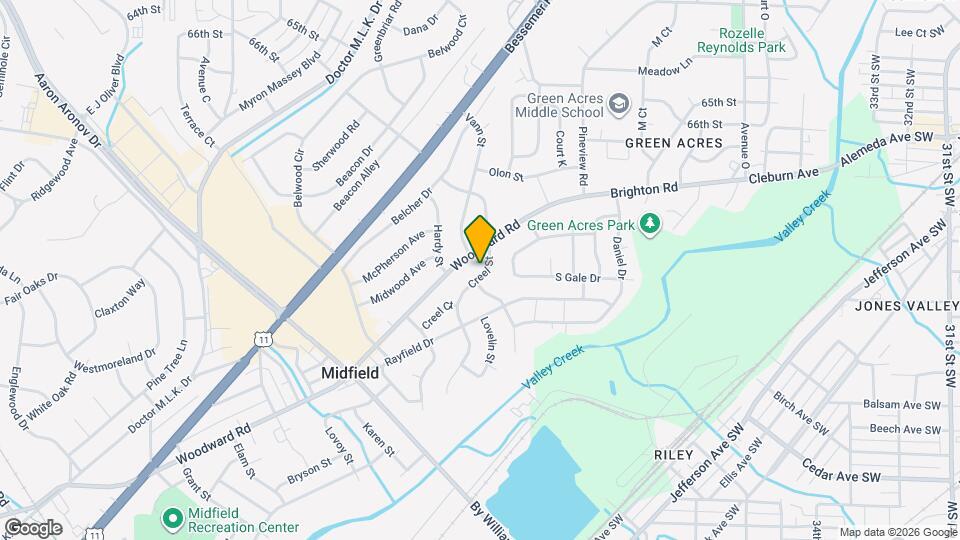 1324 Creel St Mapa y Detalles de la Ubicación