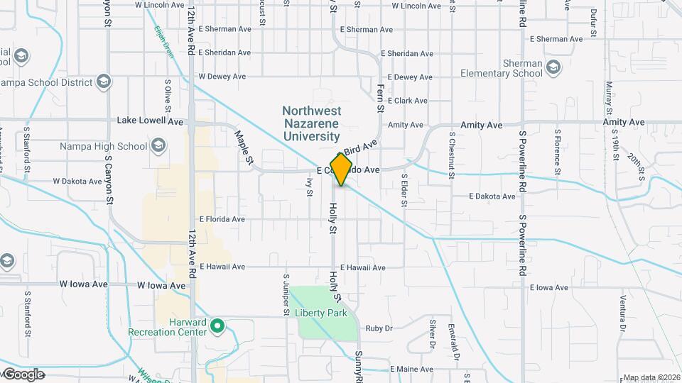 1010 Holly St Map and Location Details