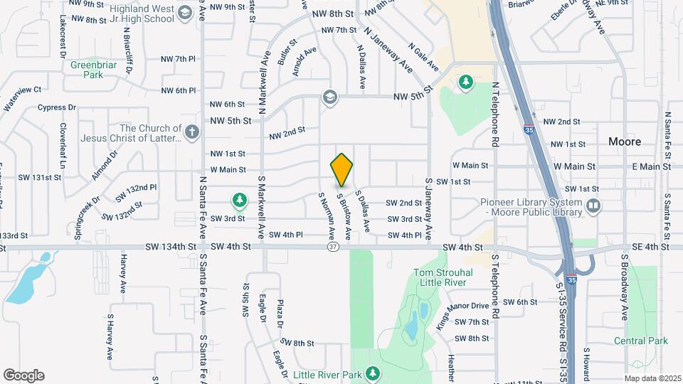 216 S Bristow Ave Map and Location Details