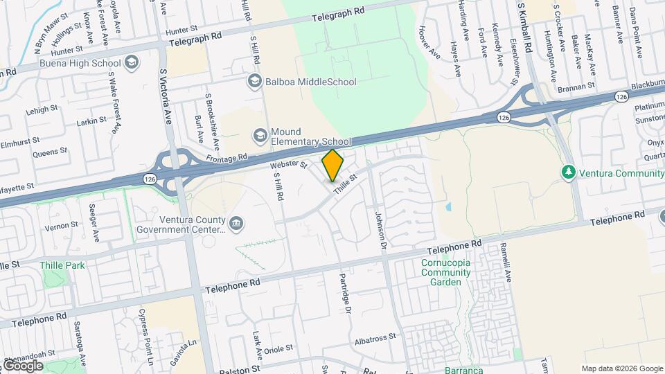 733 Thoreau Ln Map and Location Details