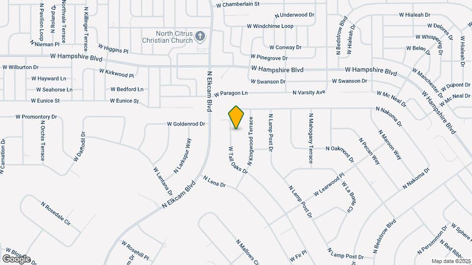 2195 W Tall Oaks Dr Map and Location Details